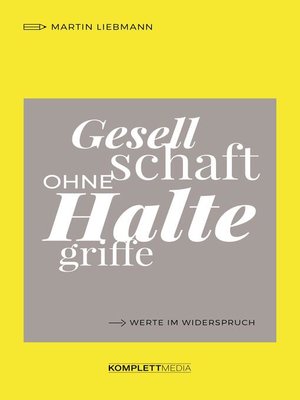 cover image of Gesellschaft ohne Haltegriffe